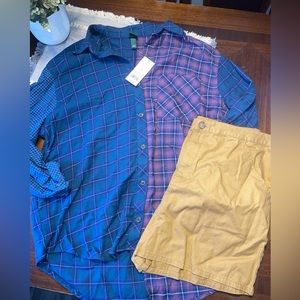 New size medium woman’s plaid set